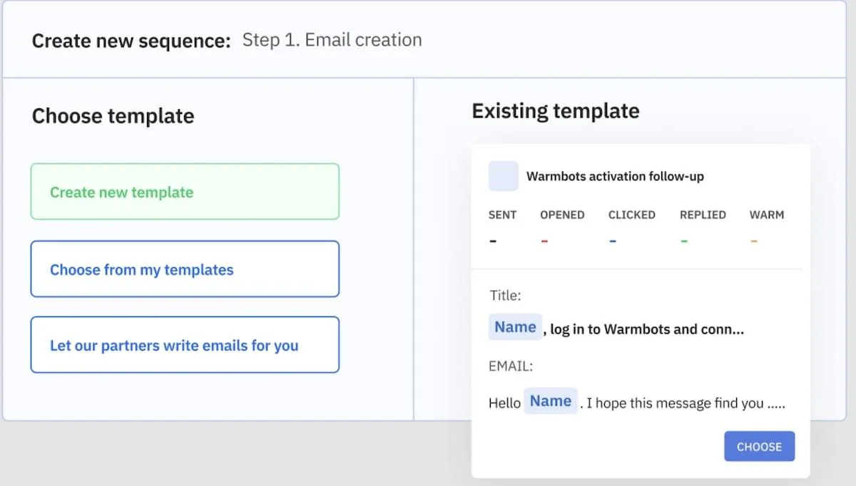 Strumenti di automazione commerciale: esempio di modello di email di Growbots