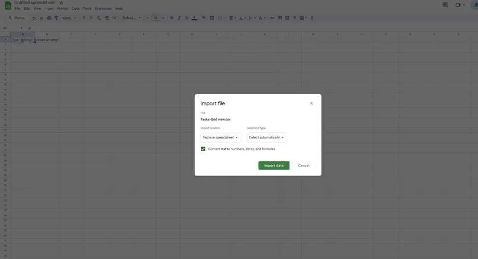 Експортиране на данни от Airtable в Google Sheets