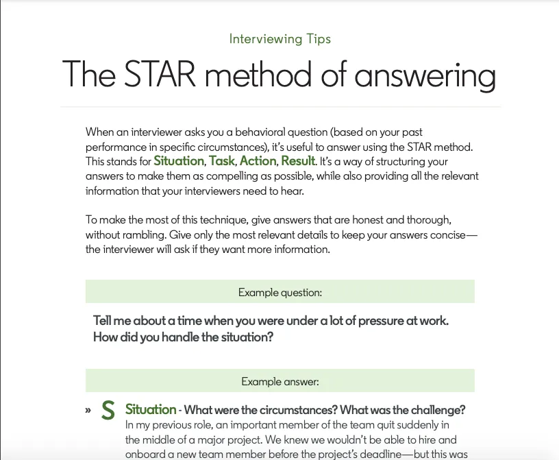 قالب STAR