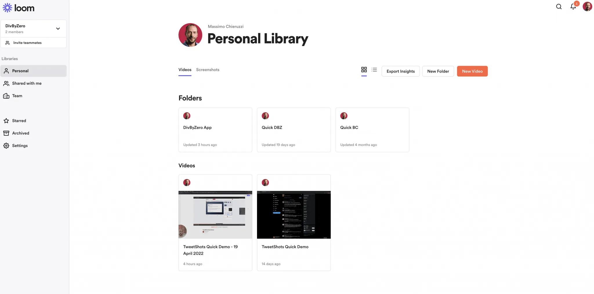 Loom-Dashboard