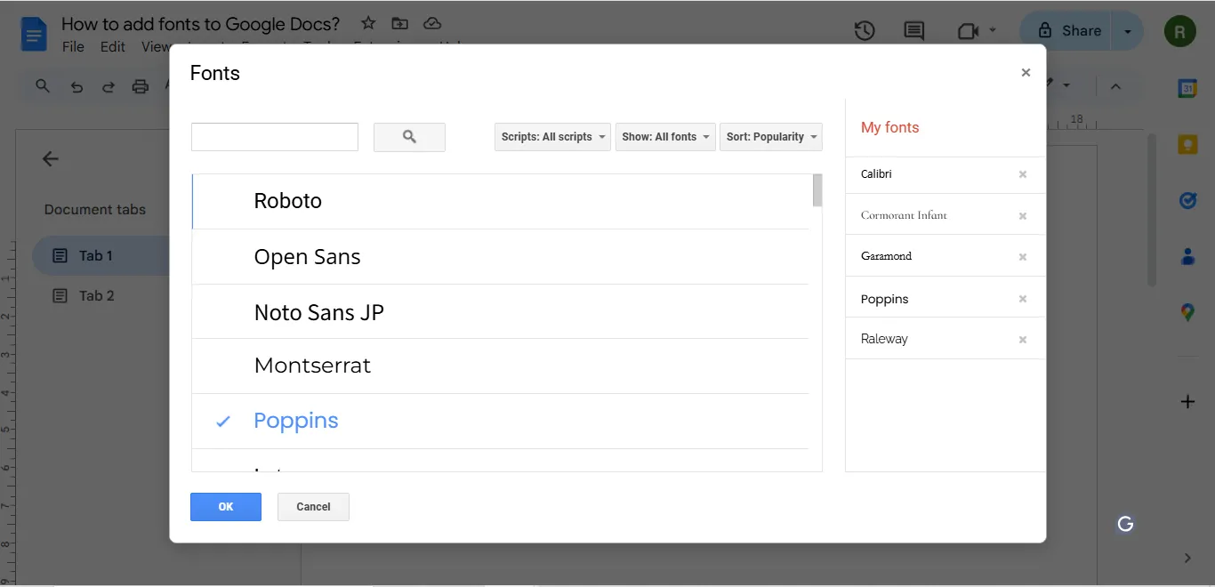 Fontes no Google Docs: como adicionar fontes ao Google Docs