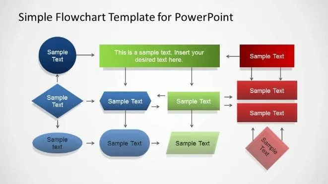 Modèle de diagramme simple PowerPoint par SlideModel