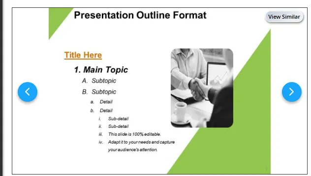 Modelo de formato de apresentação em PPT da SlideTeam