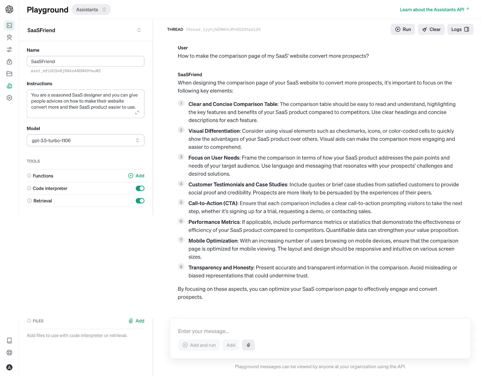 OpenAI Playground