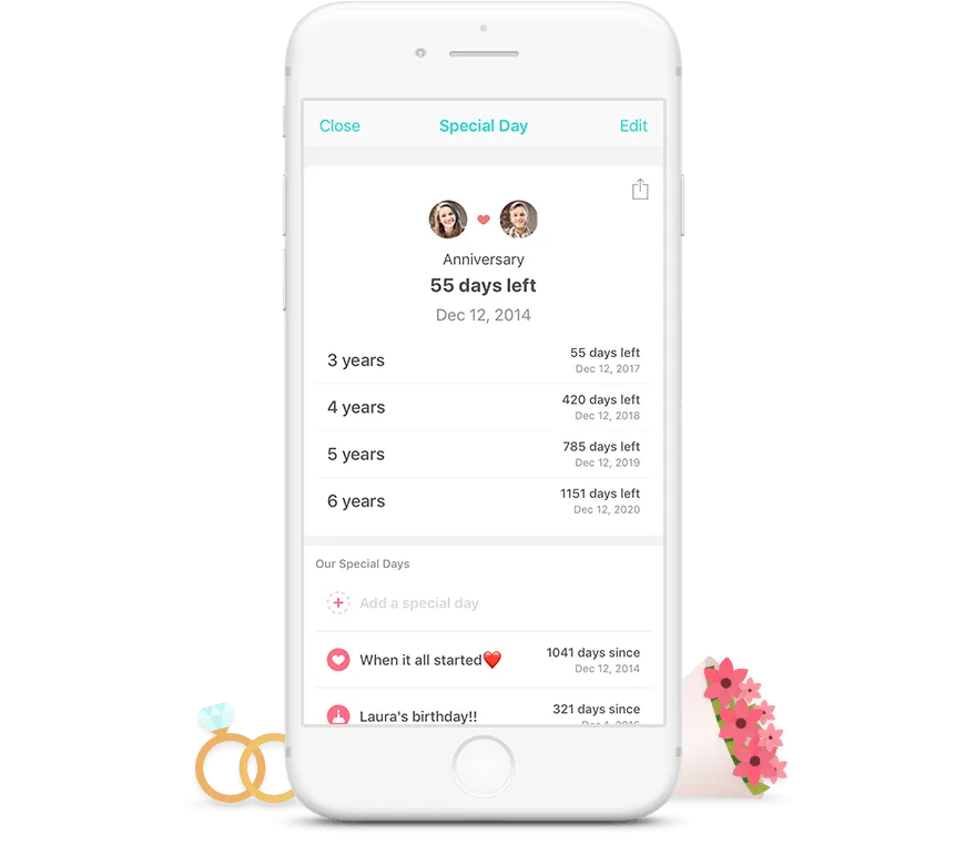 Between: Gemeinsame Kalender-App für Paare zum Verwalten von Aufgaben