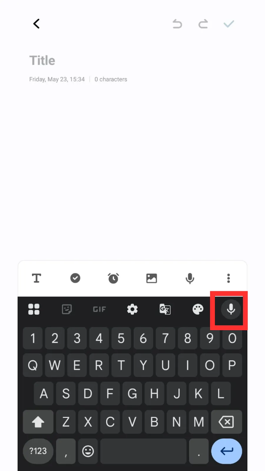 Psaní v systému Android
