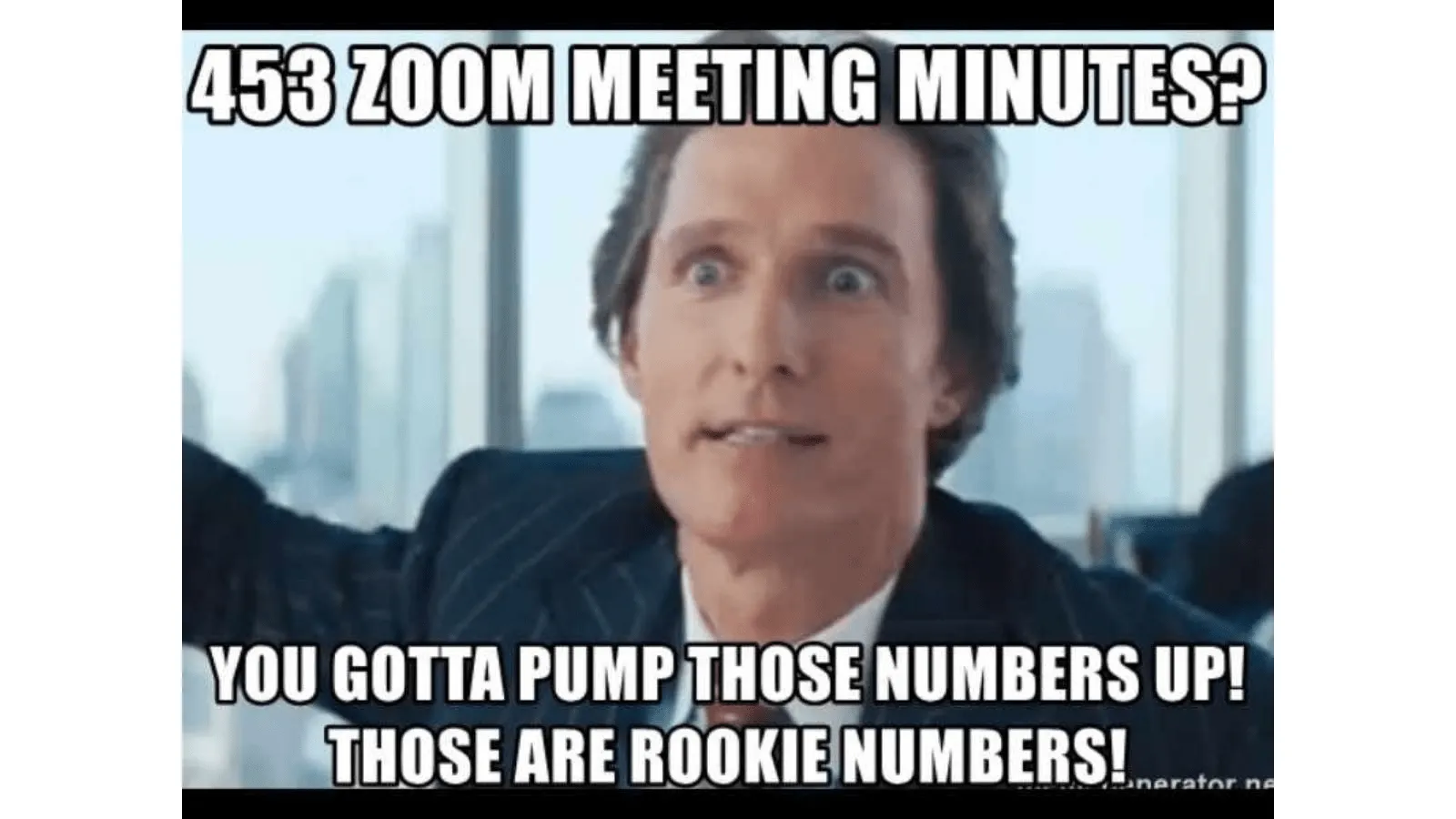 Meme ze schůzky na Zoomu