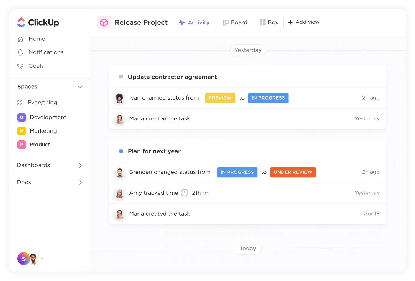 Tervezze meg, kövesse nyomon és frissítse az összes építési projektjét a ClickUp for Construction Teams segítségével