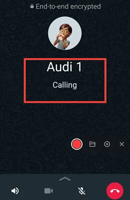 Como gravar chamadas do WhatsApp: Inicie sua chamada do WhatsApp