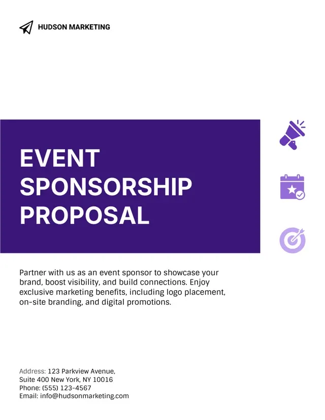 Template Proposal Sponsorship: Template Proposal Sponsorship Acara Venngage