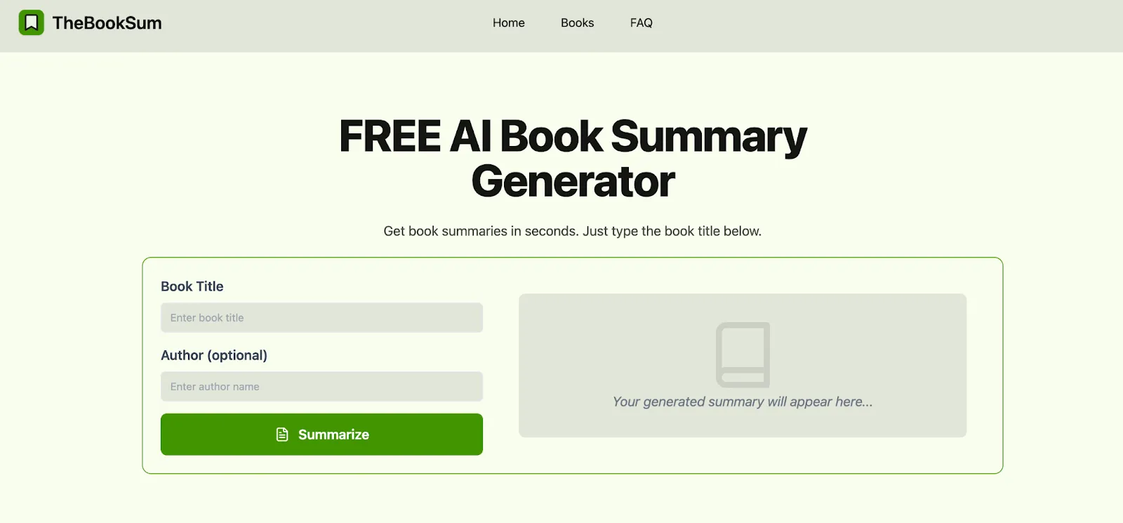 TheBookSum - Trình tóm tắt sách AI