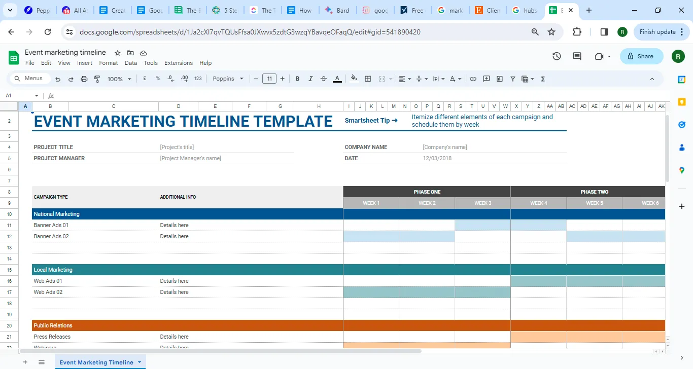 Mẫu CRM tiếp thị sự kiện