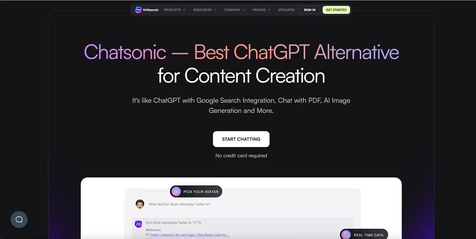 Fonctionnalités de création de contenu de Chatsonic IA
