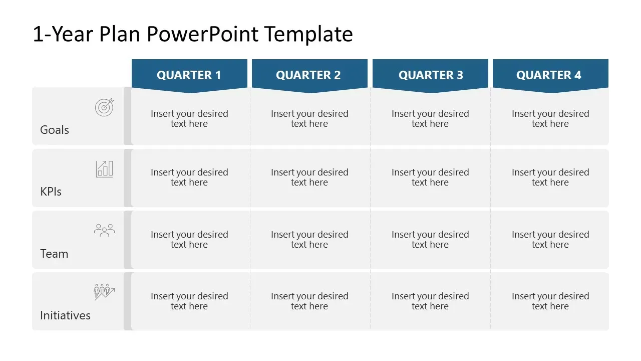 Modelo de plano anual do PowerPoint: modelo de planejamento anual