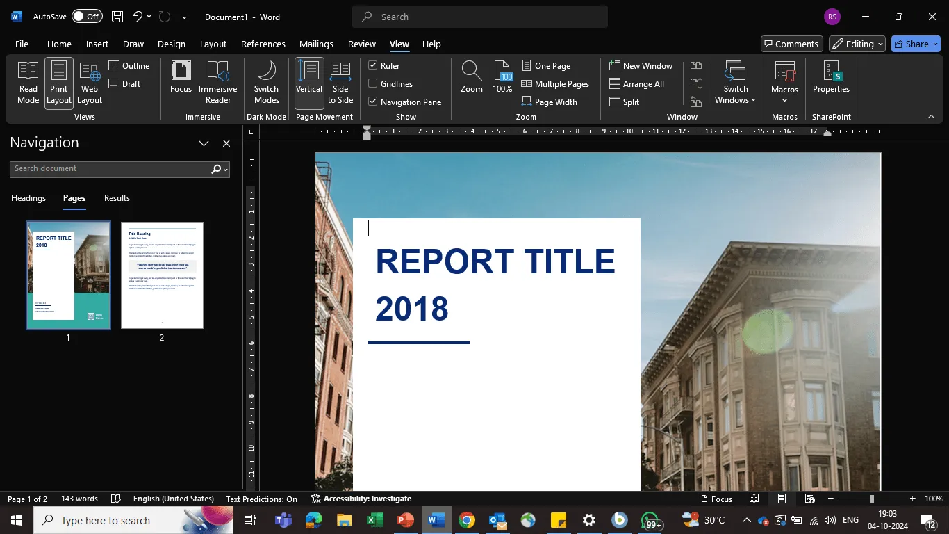 Painel de navegação: como organizar páginas no Microsoft Word