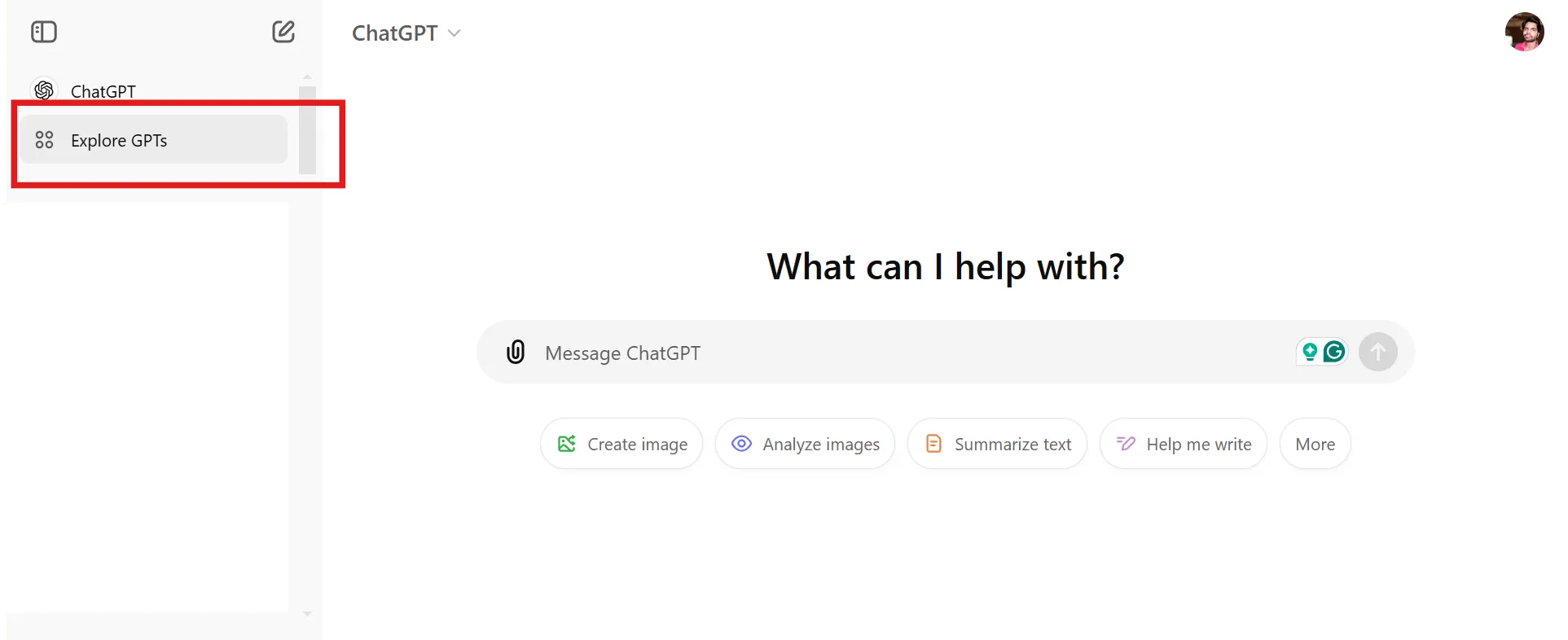 Entdecken Sie die GPT-Option in ChatGPT: ChatGPT Code Interpreter