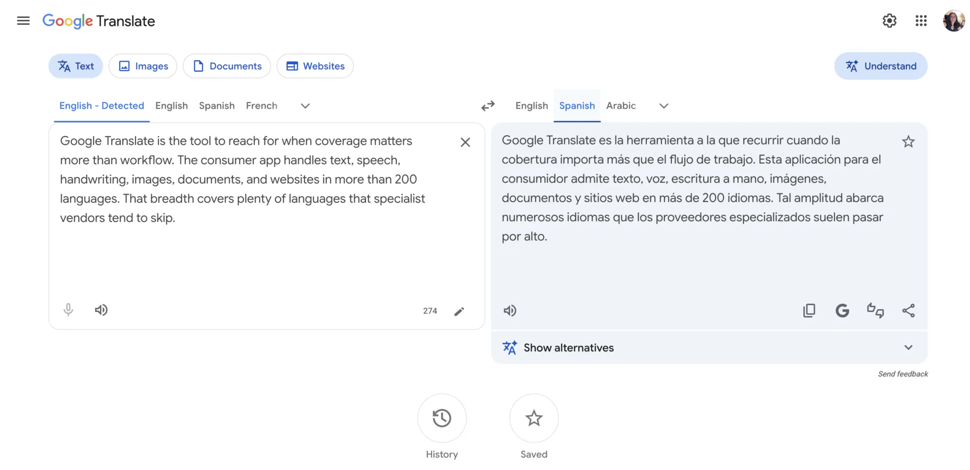 melalui Google Translate