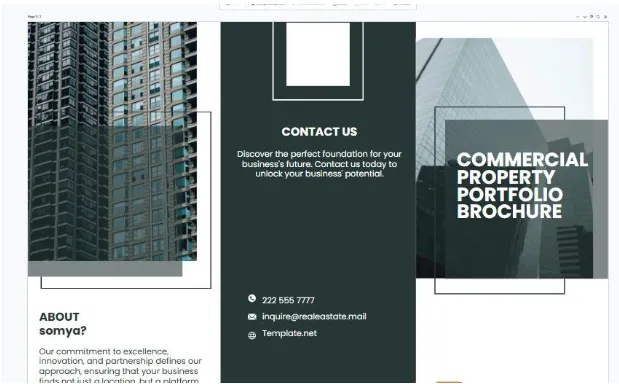 Template Portofolio Properti: Template Brosur Portofolio Properti Komersial oleh Template.Net