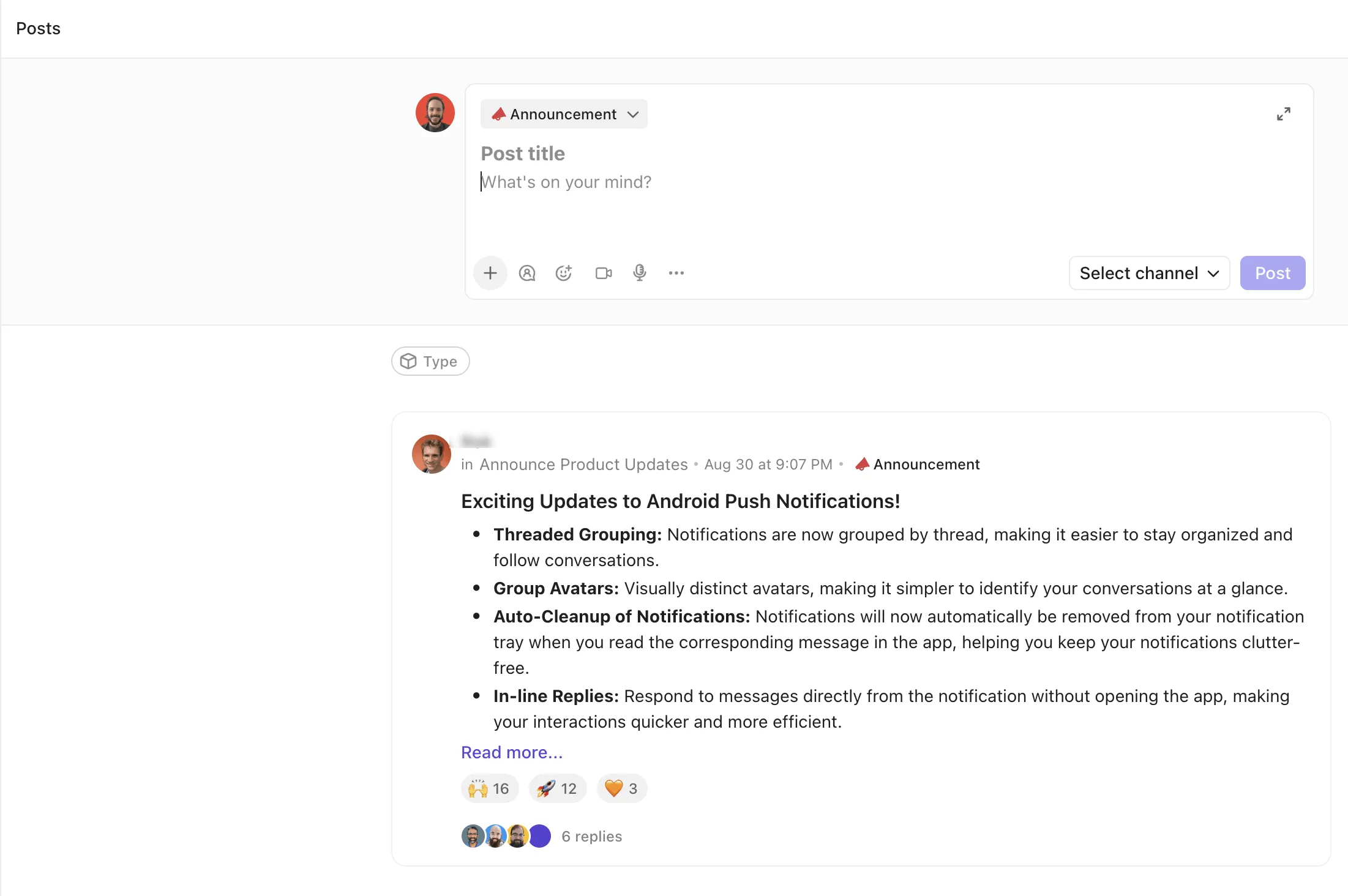 ClickUp Chat-Ankündigungen