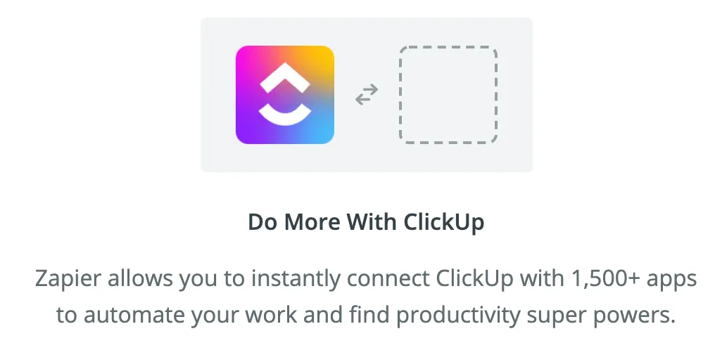 Integración de ClickUp y Zapier