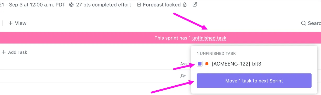 Tự động hóa Sprint của ClickUp