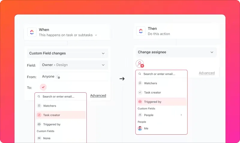 Người được giao nhiệm vụ động của ClickUp