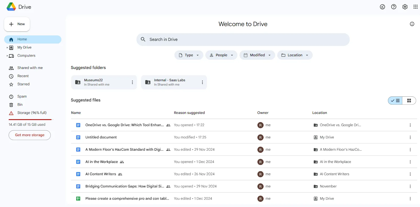 Google Drive: organizador de archivos con IA