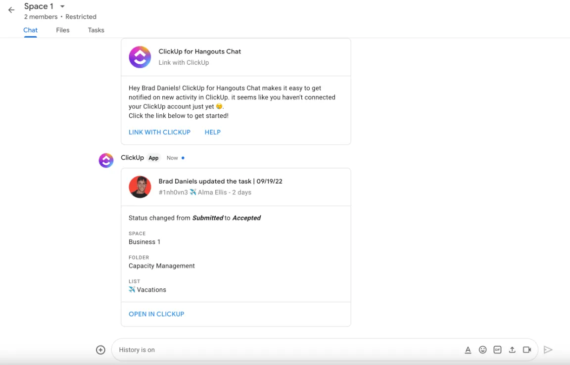 ClickUp med Google Chat: Hur fungerar Google Chat?