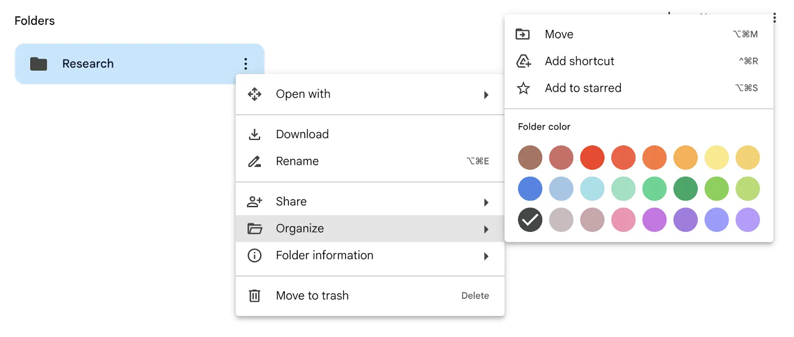 Recurso Organizar: como organizar o Google Drive
