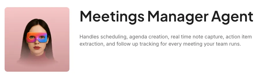 menedżer spotkań super agent
