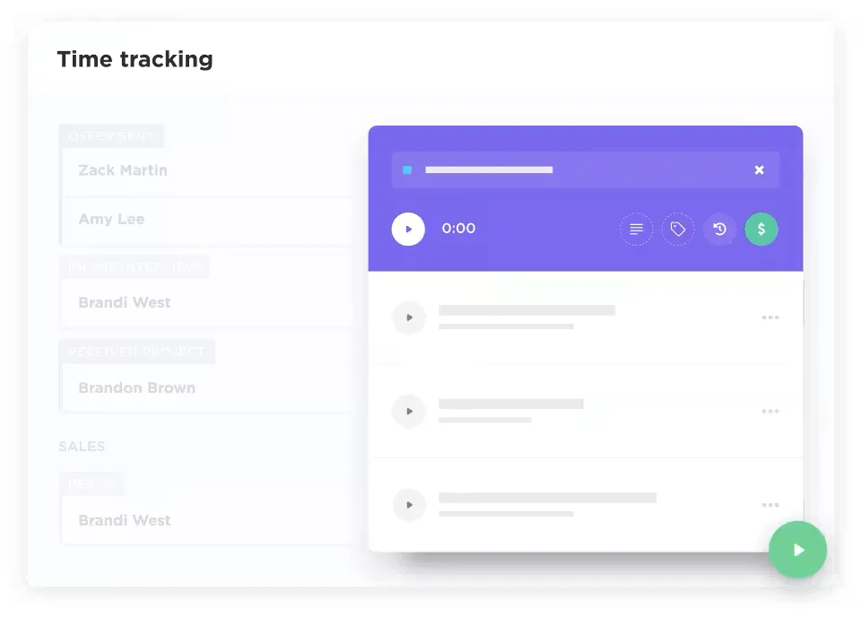 Controle de tempo do Clickup
