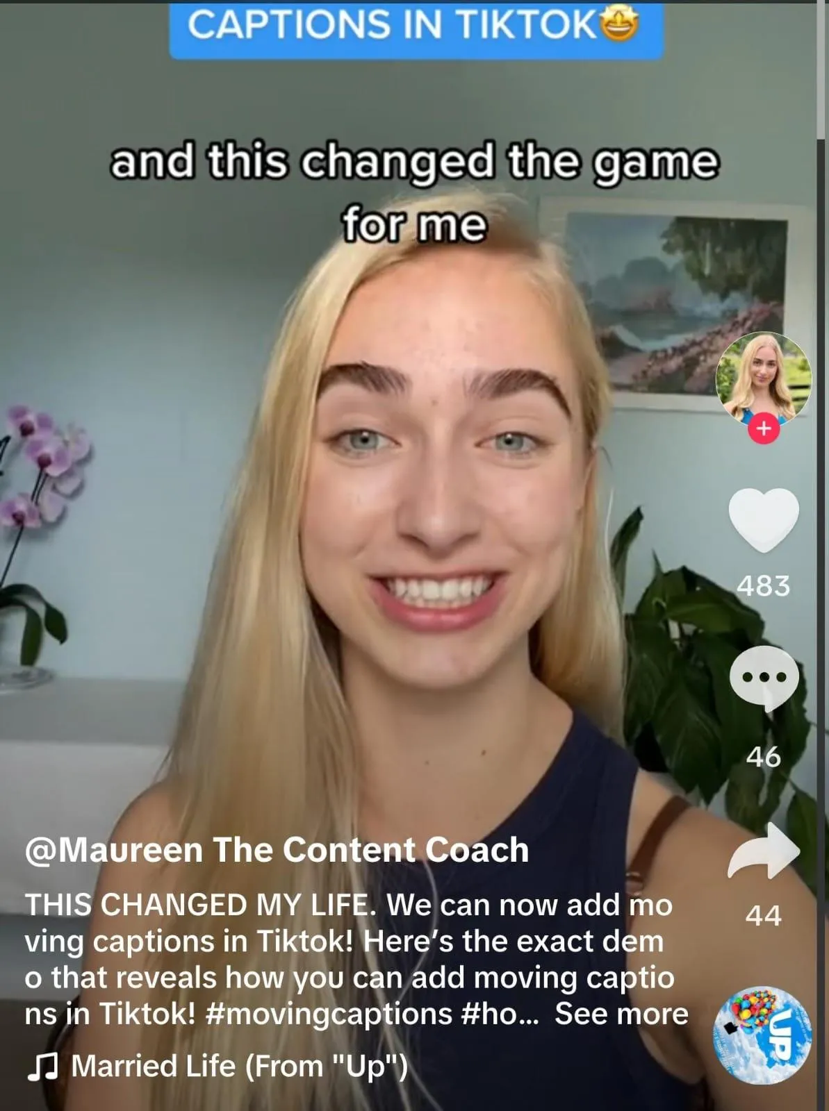Didascalie su TikTok