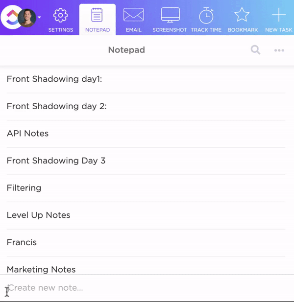 ClickUp Notepad: Alternative zu Google Keep