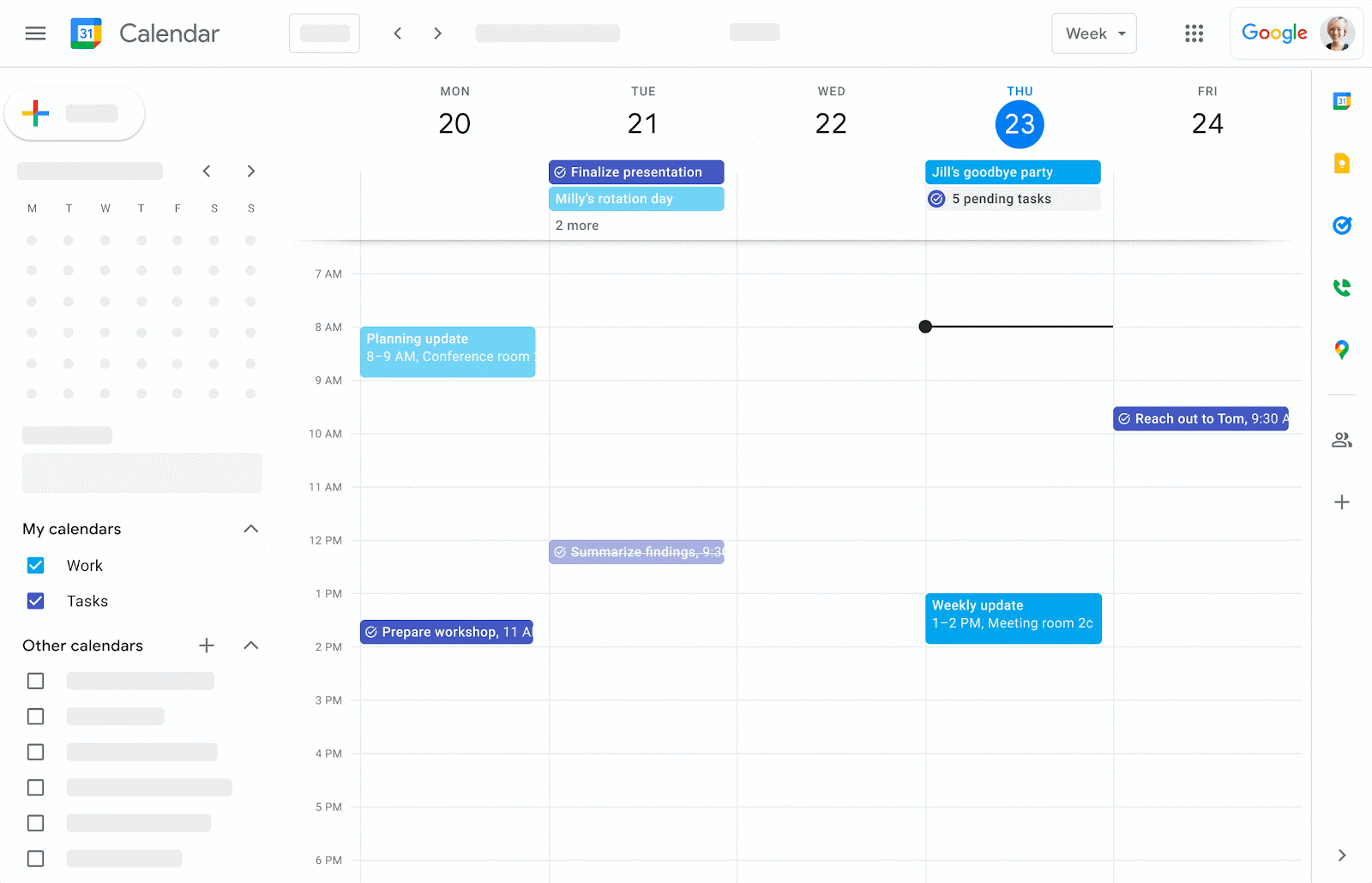 Mencentang tugas yang sudah selesai di Google Calendar