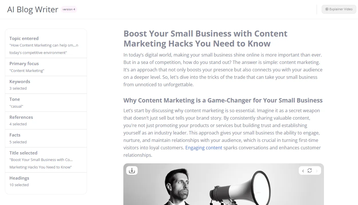 ContentBot per la generazione di contenuti di lunga durata