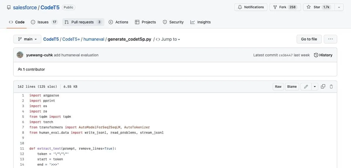 Công cụ mã hóa AI: CodeT5