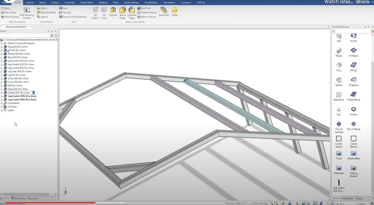 Exemple de conception de produit CAO 3D créée dans IronCAD