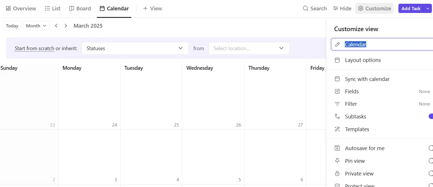 Geef uw kalender een naam
