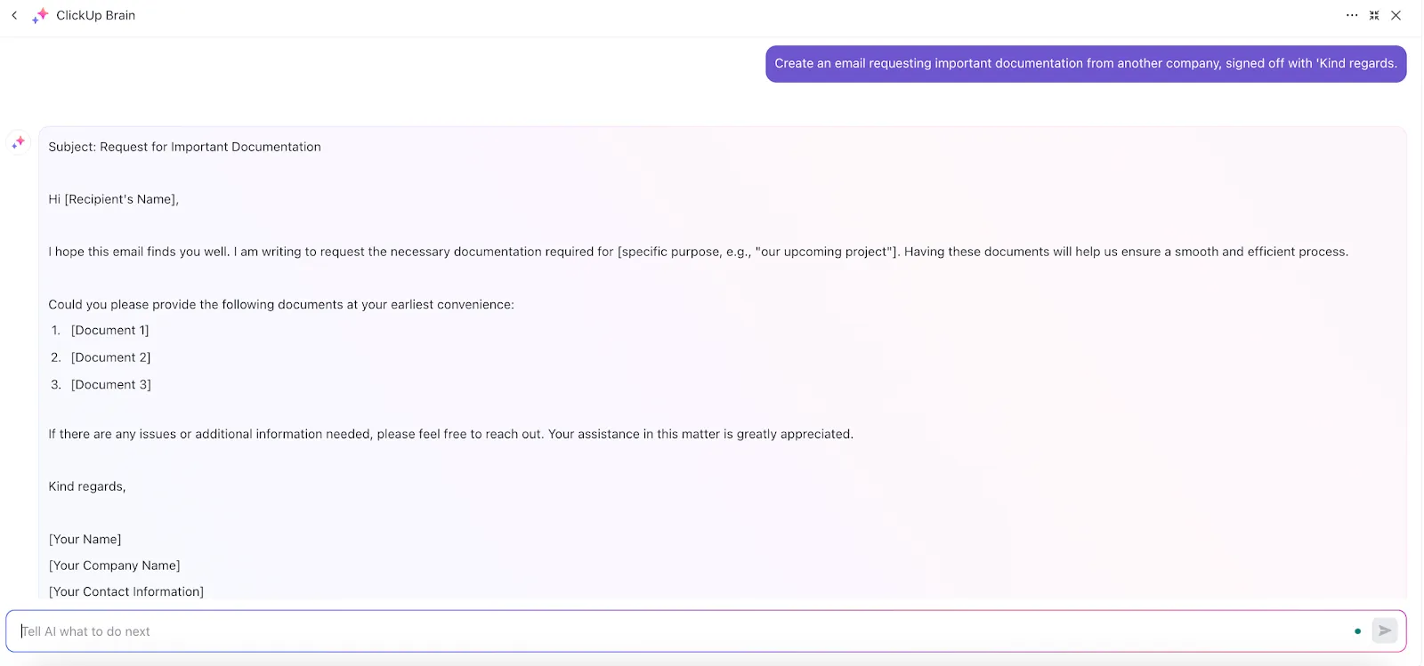 Screenshot  Come concludere un'email