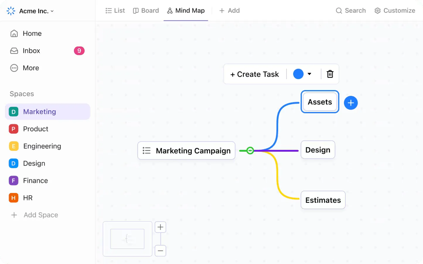 ClickUp Mind Maps: Преодолейте първоначалната трудност на масовото практикуване