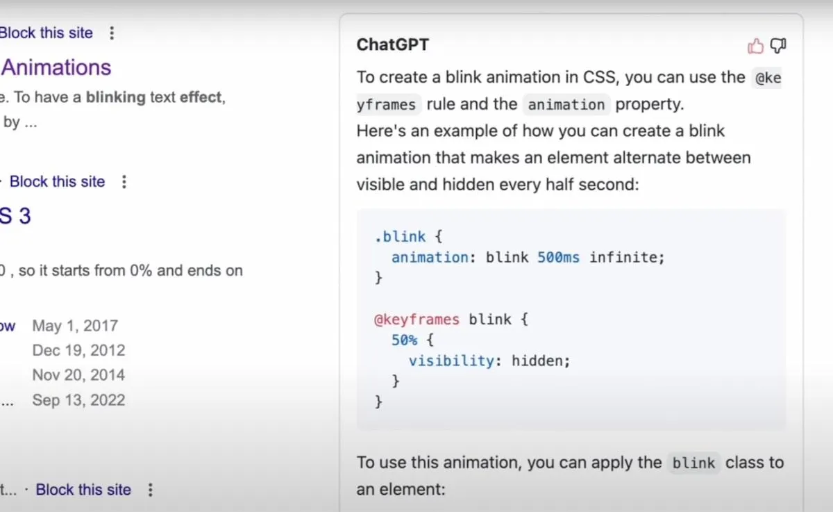 ChatGPT para Google