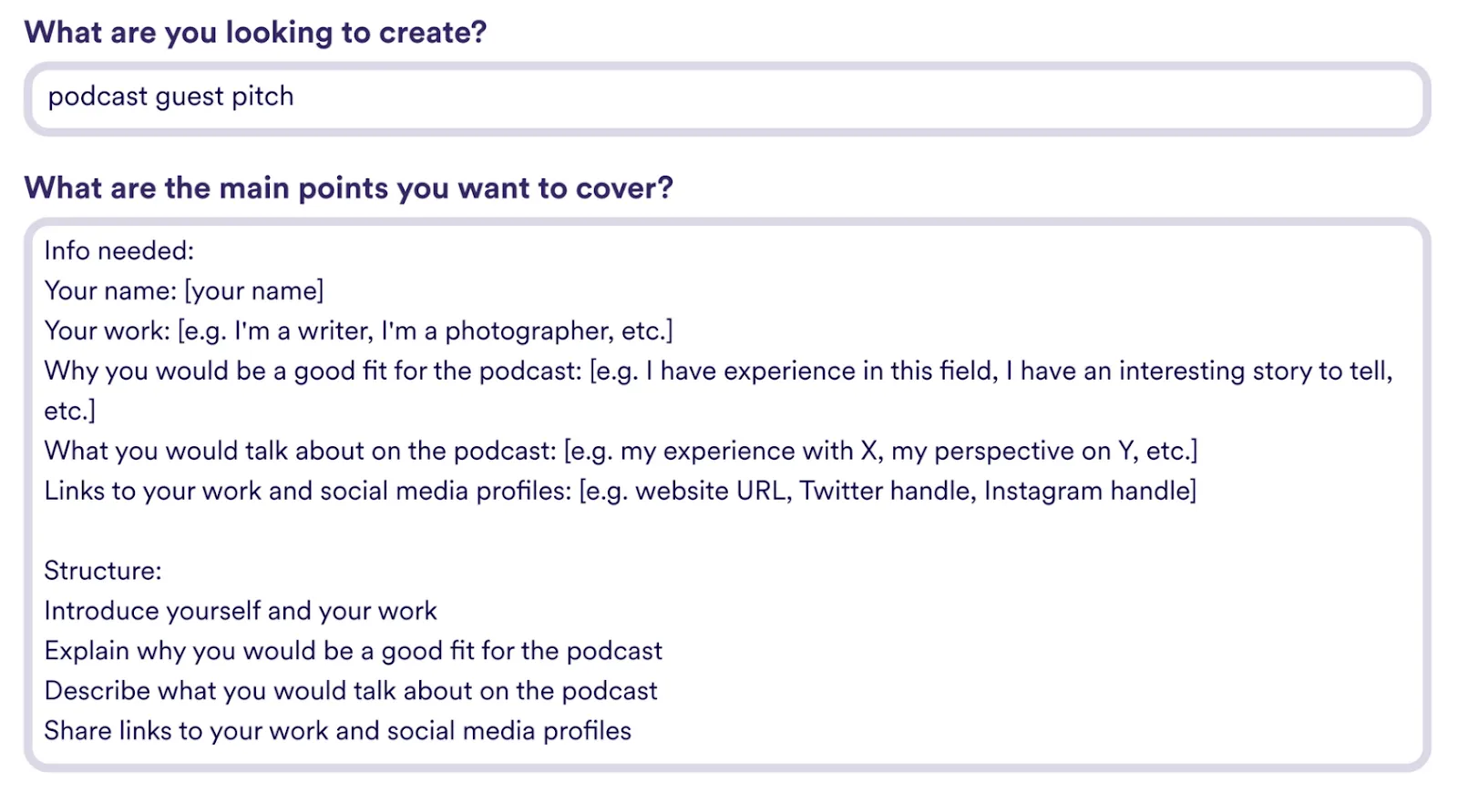 Modelo de proposta para convidados de podcast