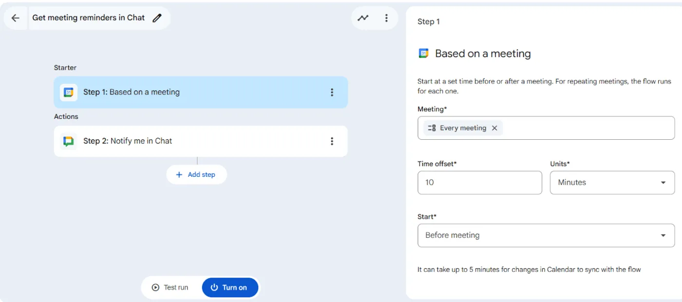 3. Adım - Google Workspace Studio'yu kullanarak işleri otomasyonla otomatikleştirme