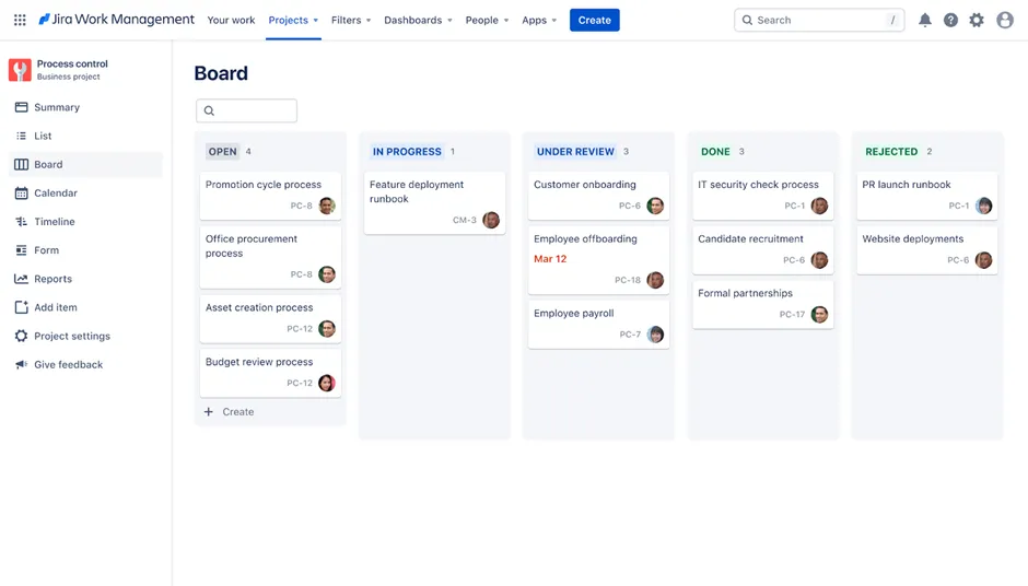 Jira のプロセス管理テンプレート:Jira ユーザーストーリーテンプレート