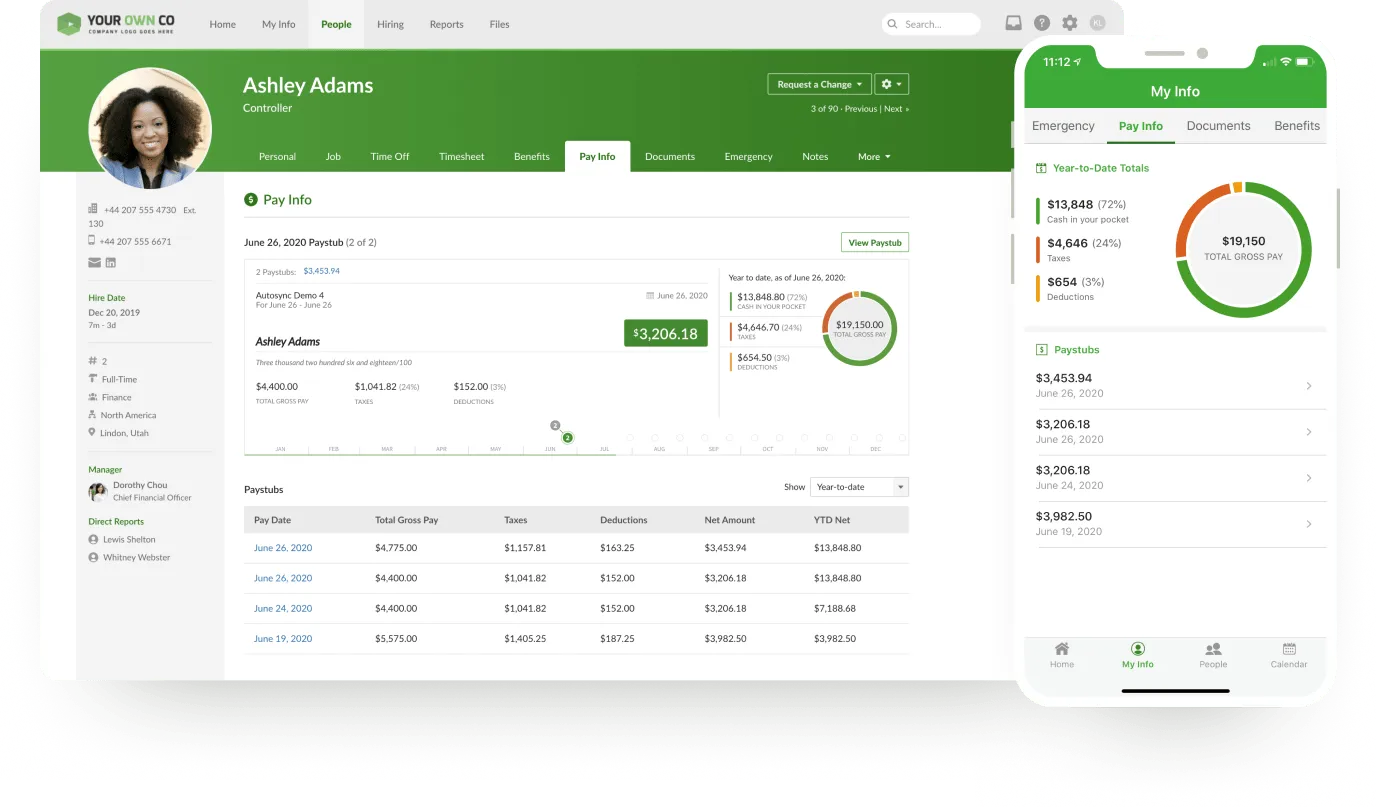 BambooHR Dashboard