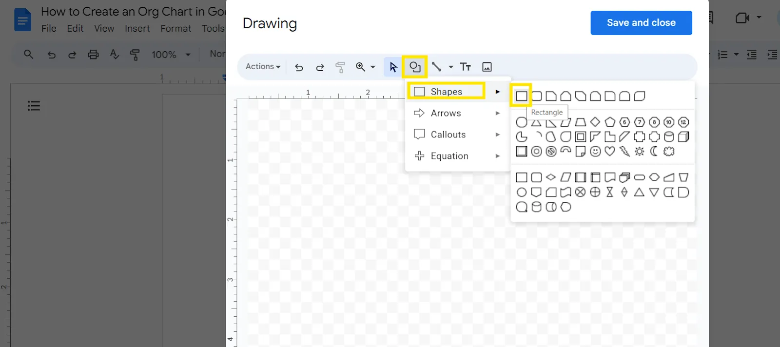 ตั้งค่าแผนผังองค์กรของคุณบน Google Docs