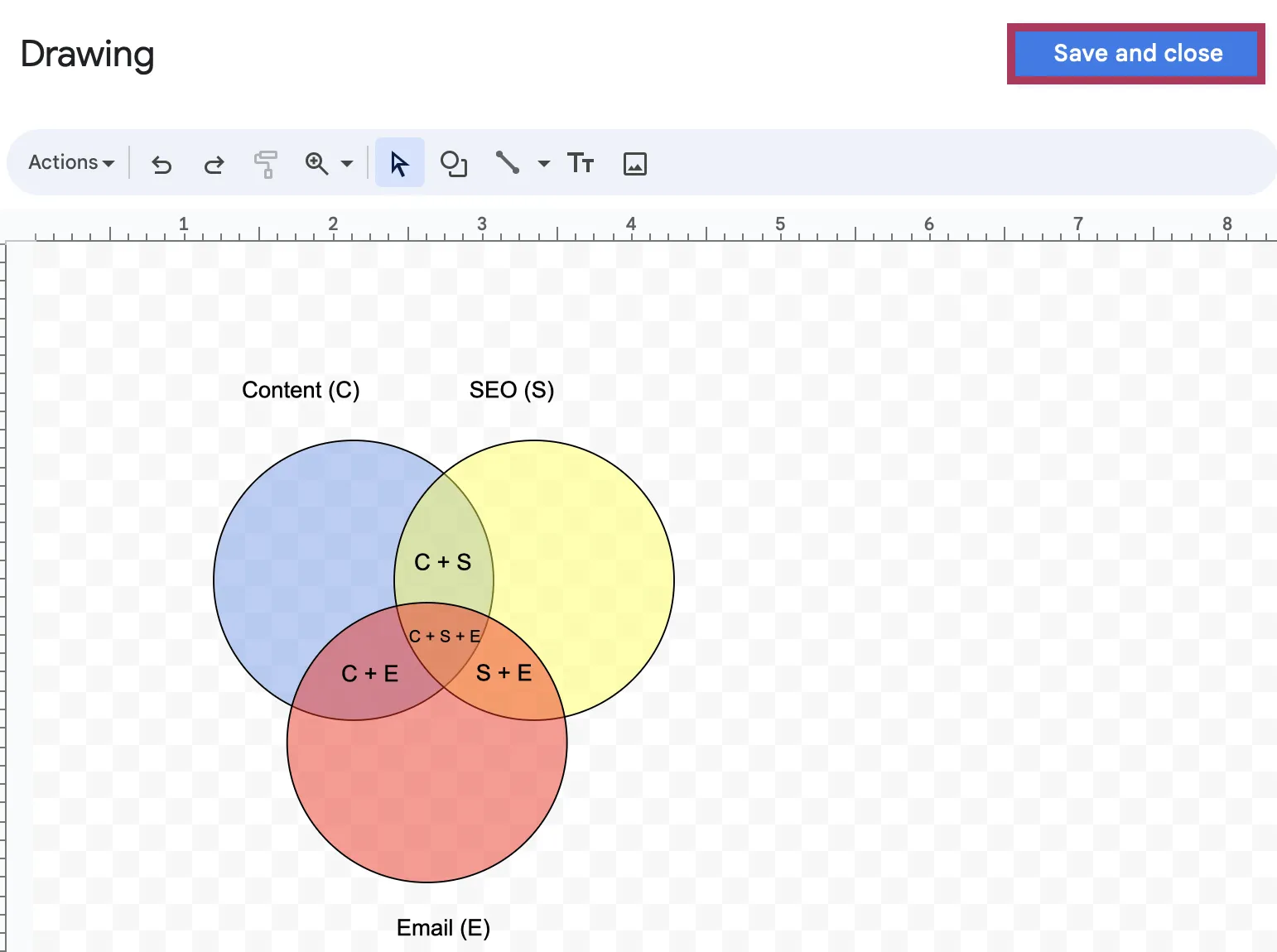 การบันทึกภาพวาดใน Google Docs