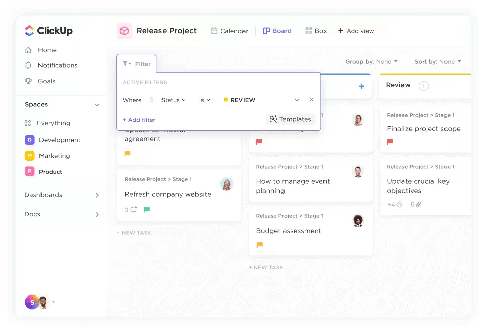 Bacheca Kanban ClickUp