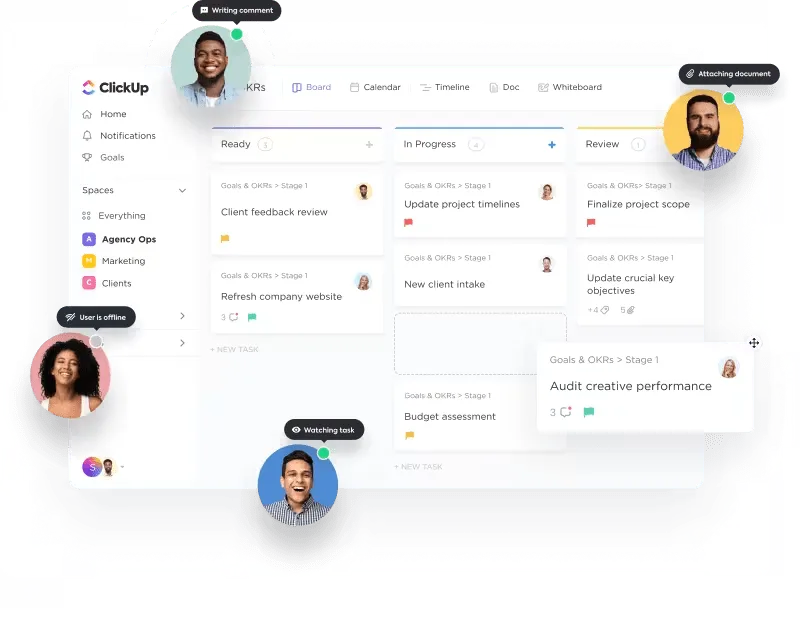 La piattaforma ClickUp utilizza l'IA per le operazioni delle piccole imprese
