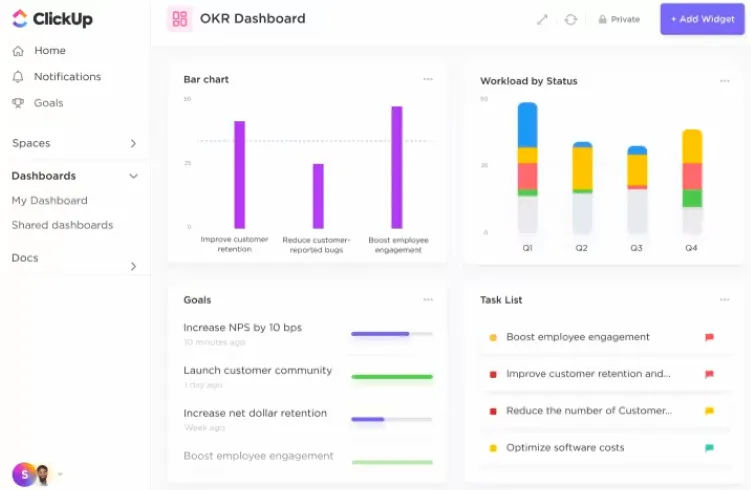 Logiciel de gestion de projet ClickUp